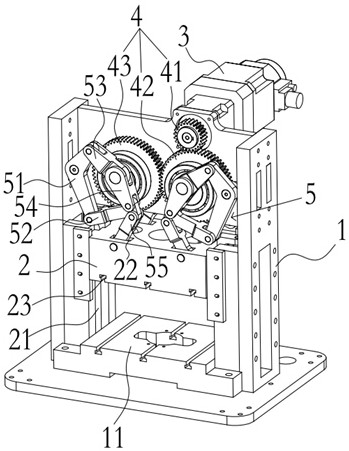 Closed large-tonnage four-point servo toggle rod stamping device