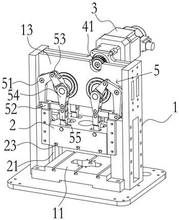 Closed large-tonnage four-point servo toggle rod stamping device