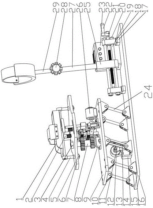 Multi-degree-of-freedom adjustable ankle and knee joint linkage rehabilitative training machine