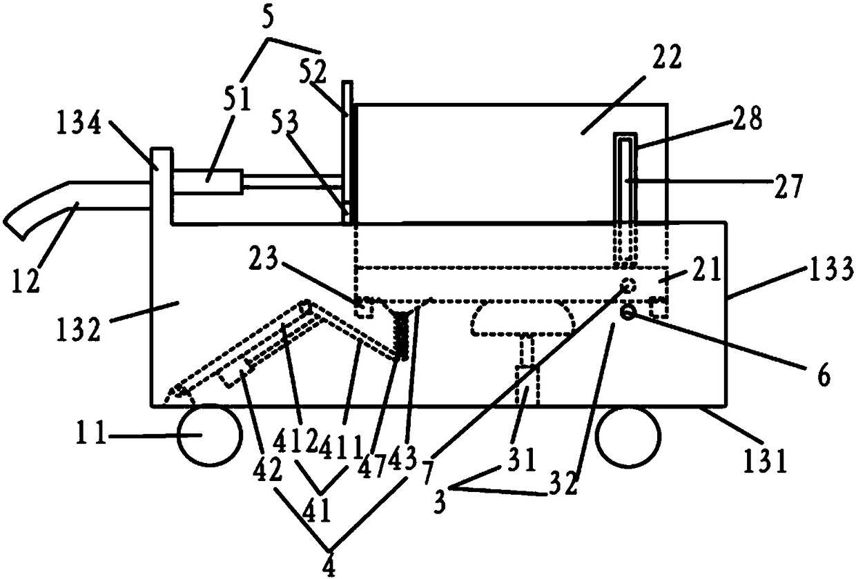 A pallet box transfer device