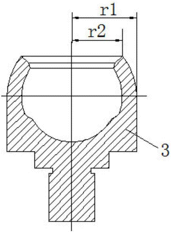 Finite element design method for working torque of automobile spherical hinge