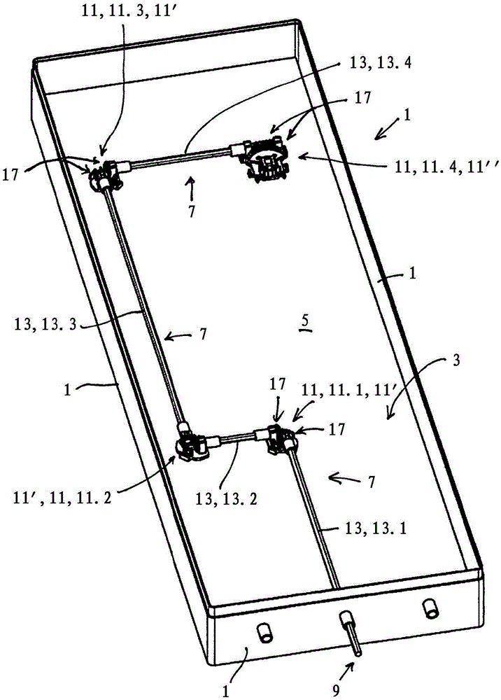 Modular adjusting device, in particular for high-frequency devices