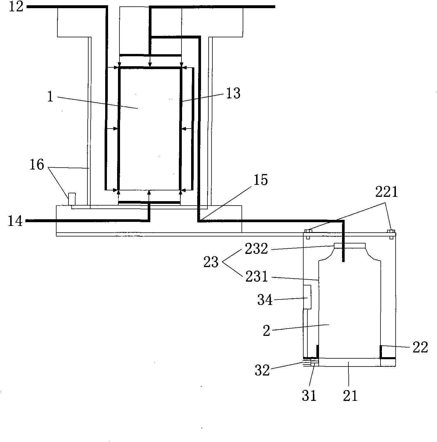 Device and method for measuring permeability coefficient of rock material under action of seepage-stress coupling