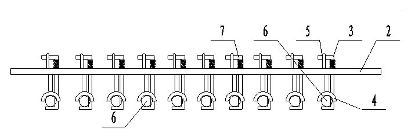 Positioning support for dowel bars at concrete pavement joints