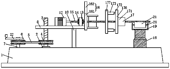 An adjustable steel strip unwinding device