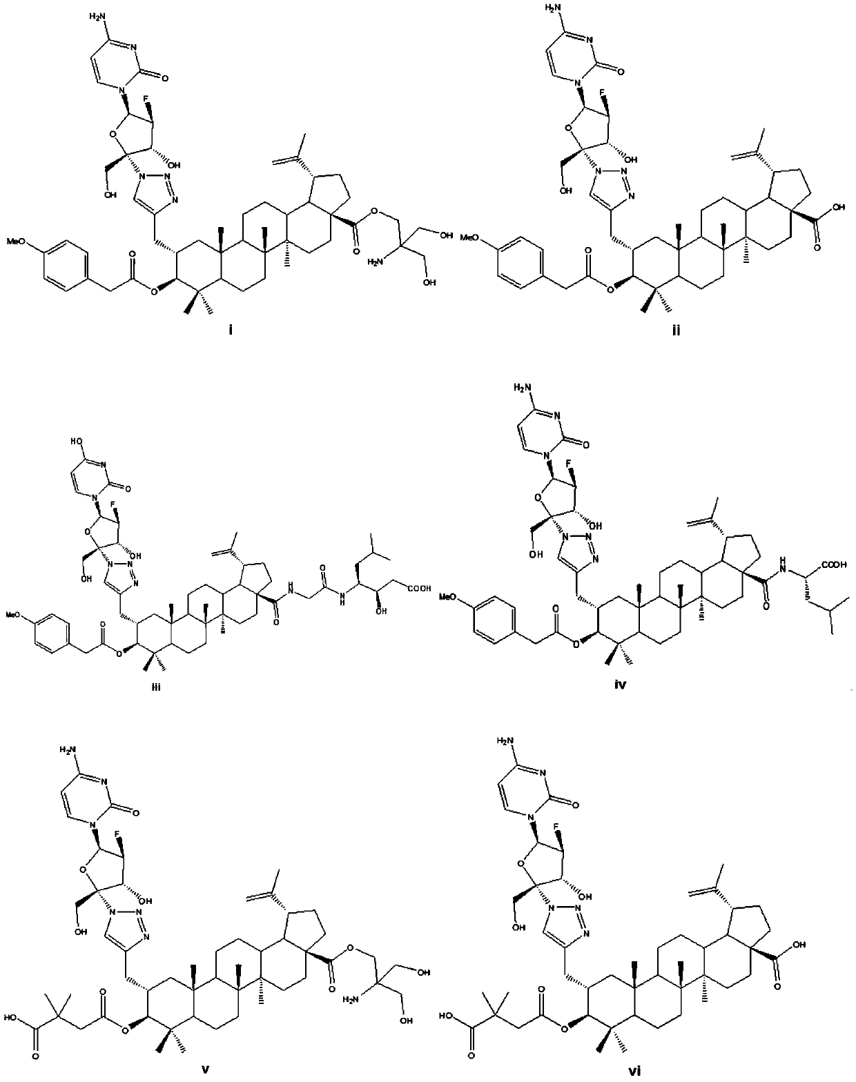 Betulinic acid derivatives and their synthesis methods and applications