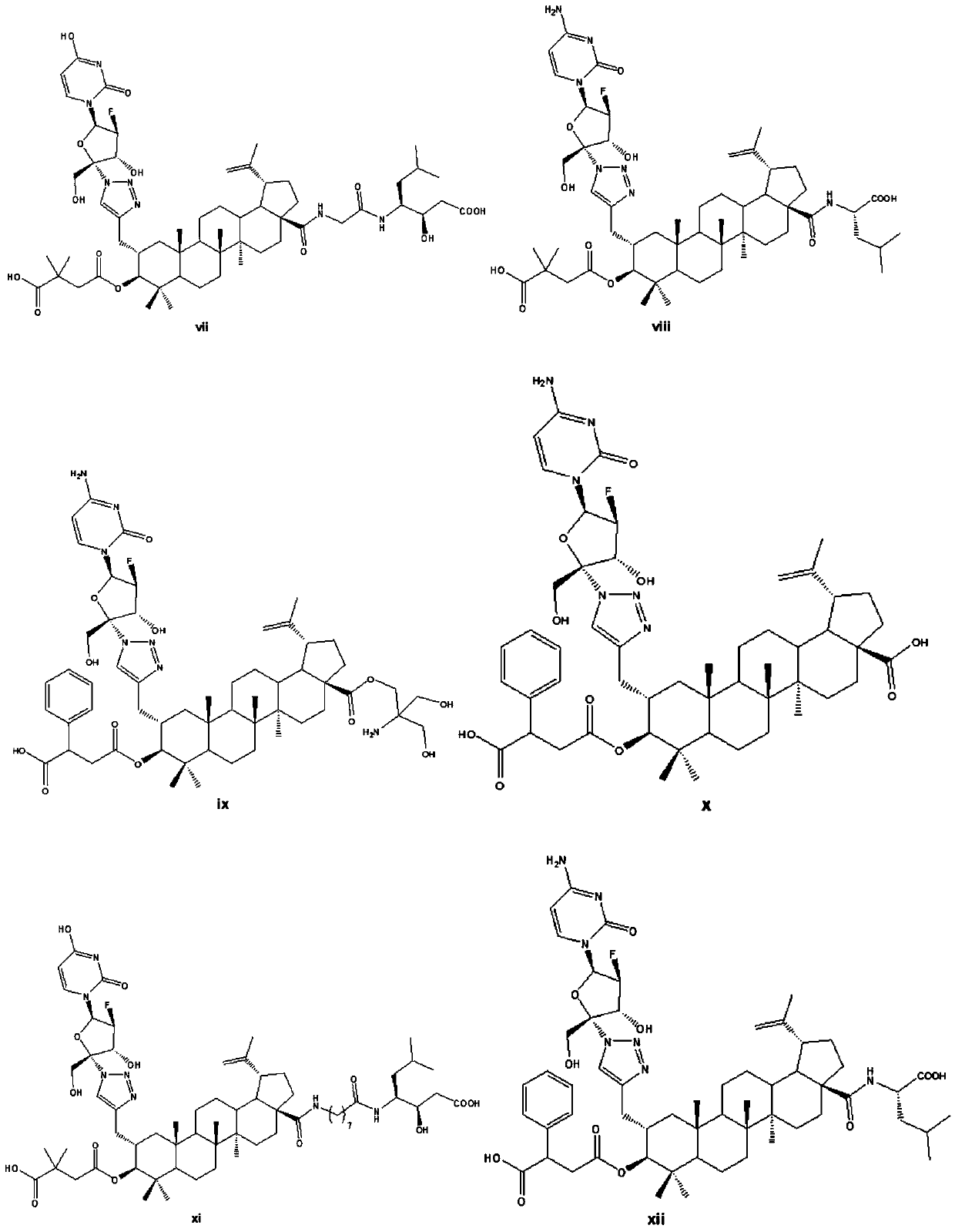 Betulinic acid derivatives and their synthesis methods and applications