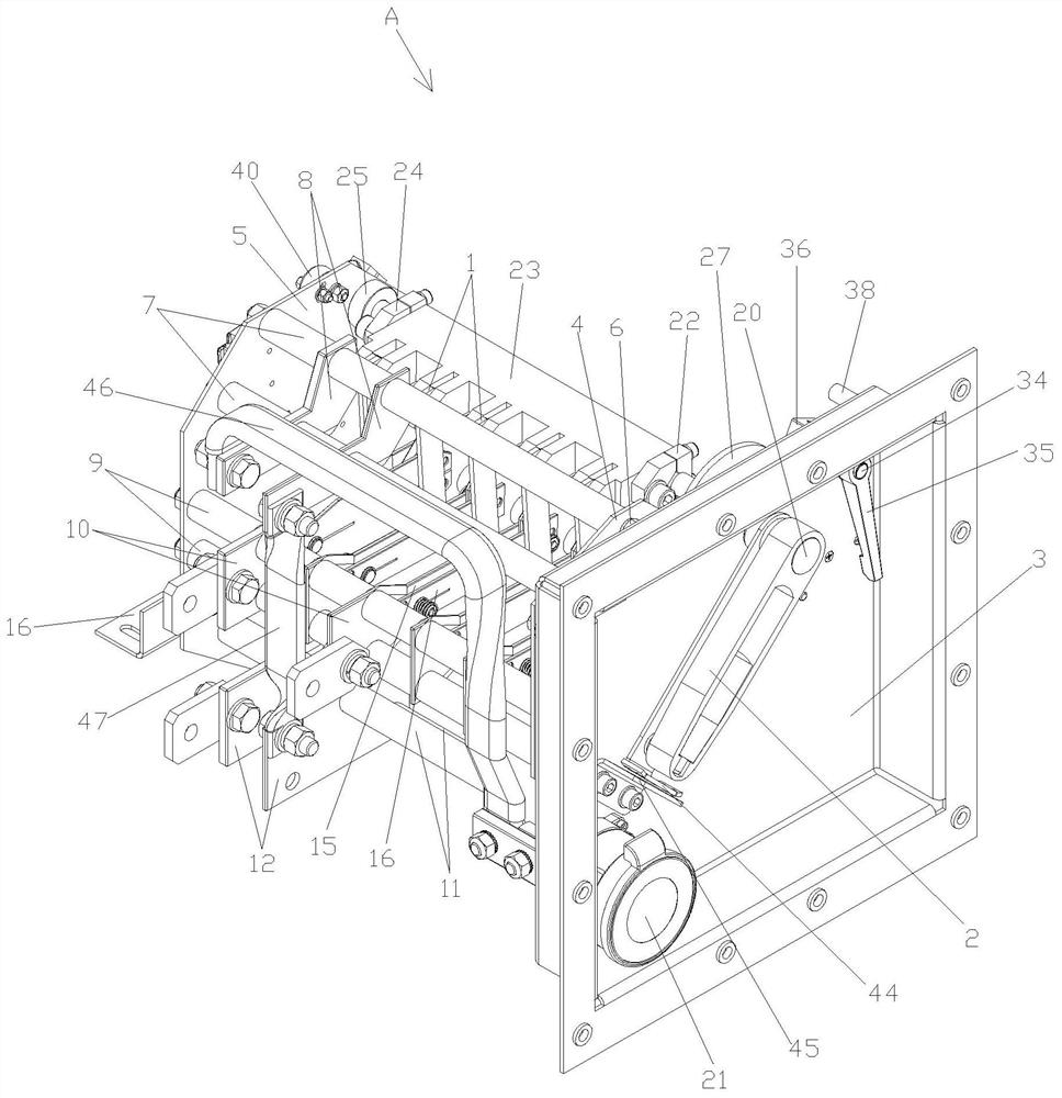 Three-position disconnecting switch for locomotive and use method thereof