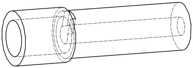 Magnetic field structure of integrated segmented internal and external saw-toothed special-shaped section solenoid