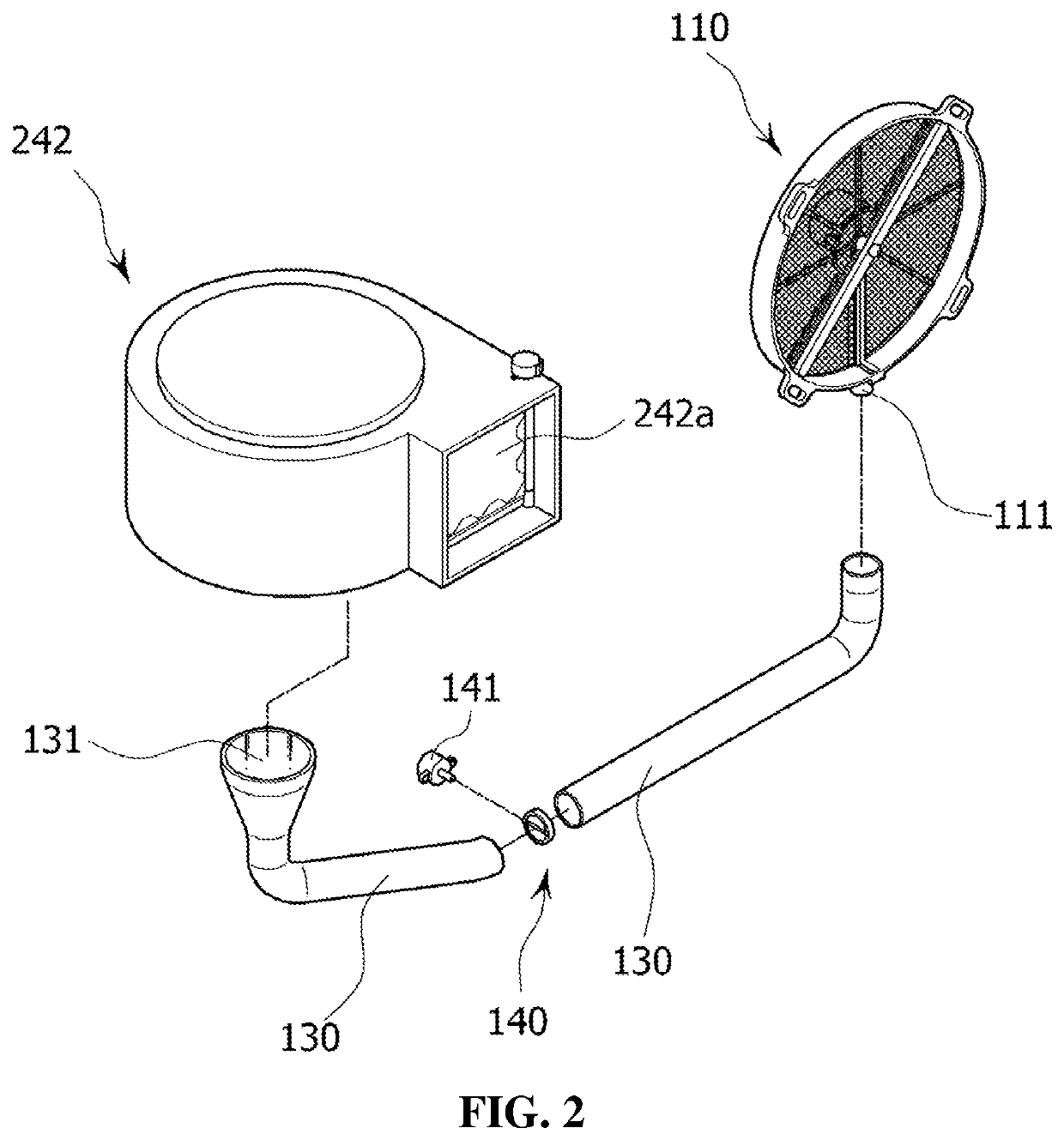 Air-conditioning device having dust removing function