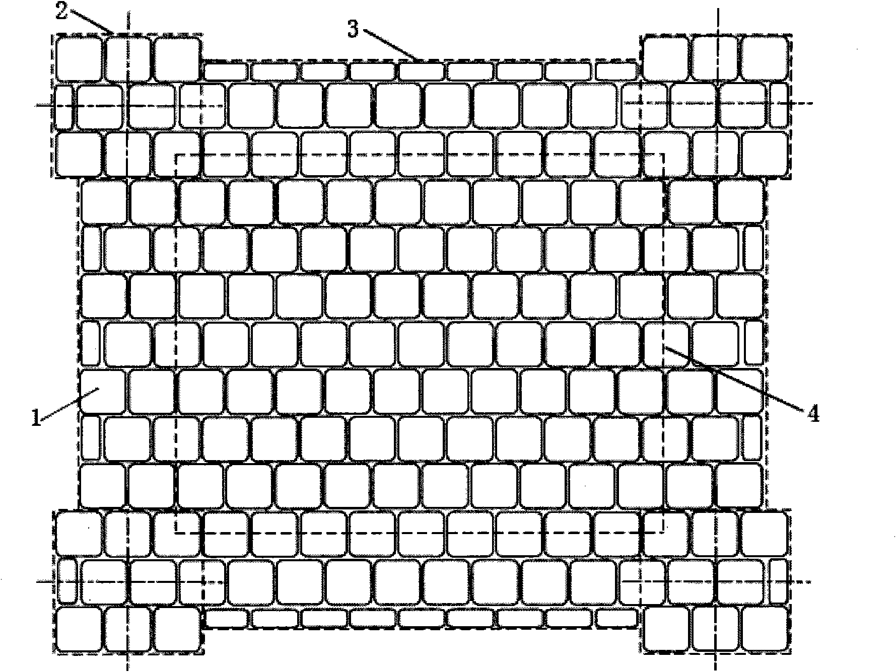 Geotextile bag shock absorption and vibration isolation building foundation, and construction method and application thereof