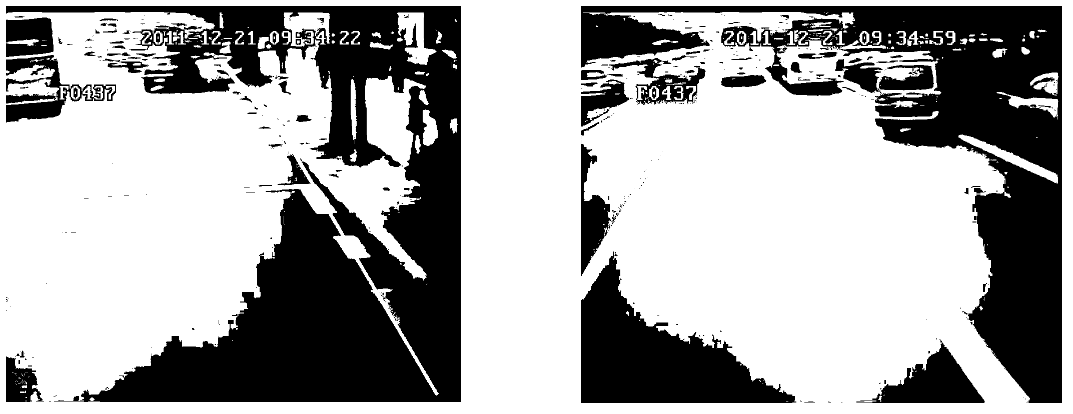 Vehicle illegal land occupying detection method and device