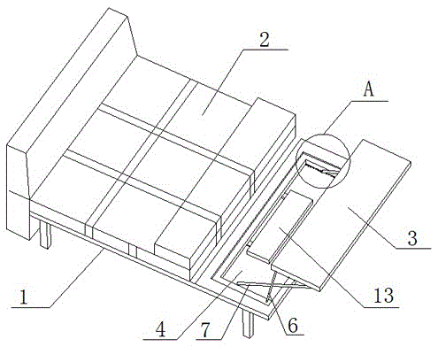 Multifunctional bed with adjustable desk plate