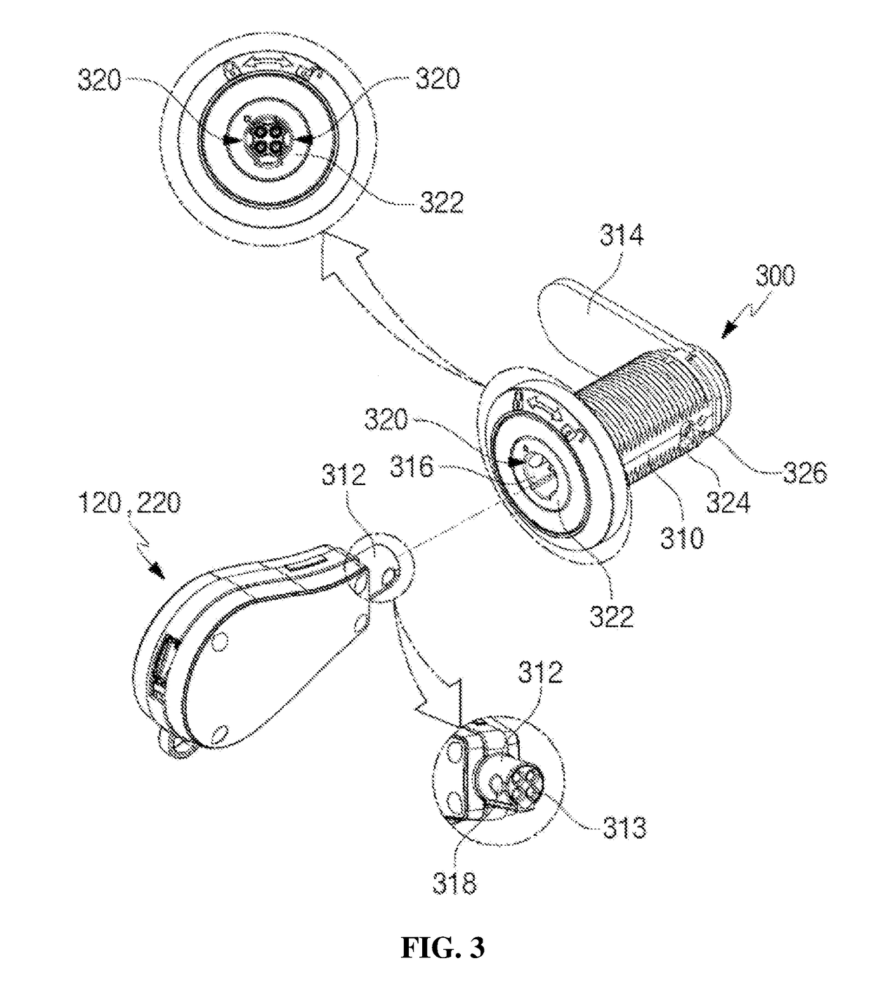 Electronic key and electronic locking device based on dual authentication