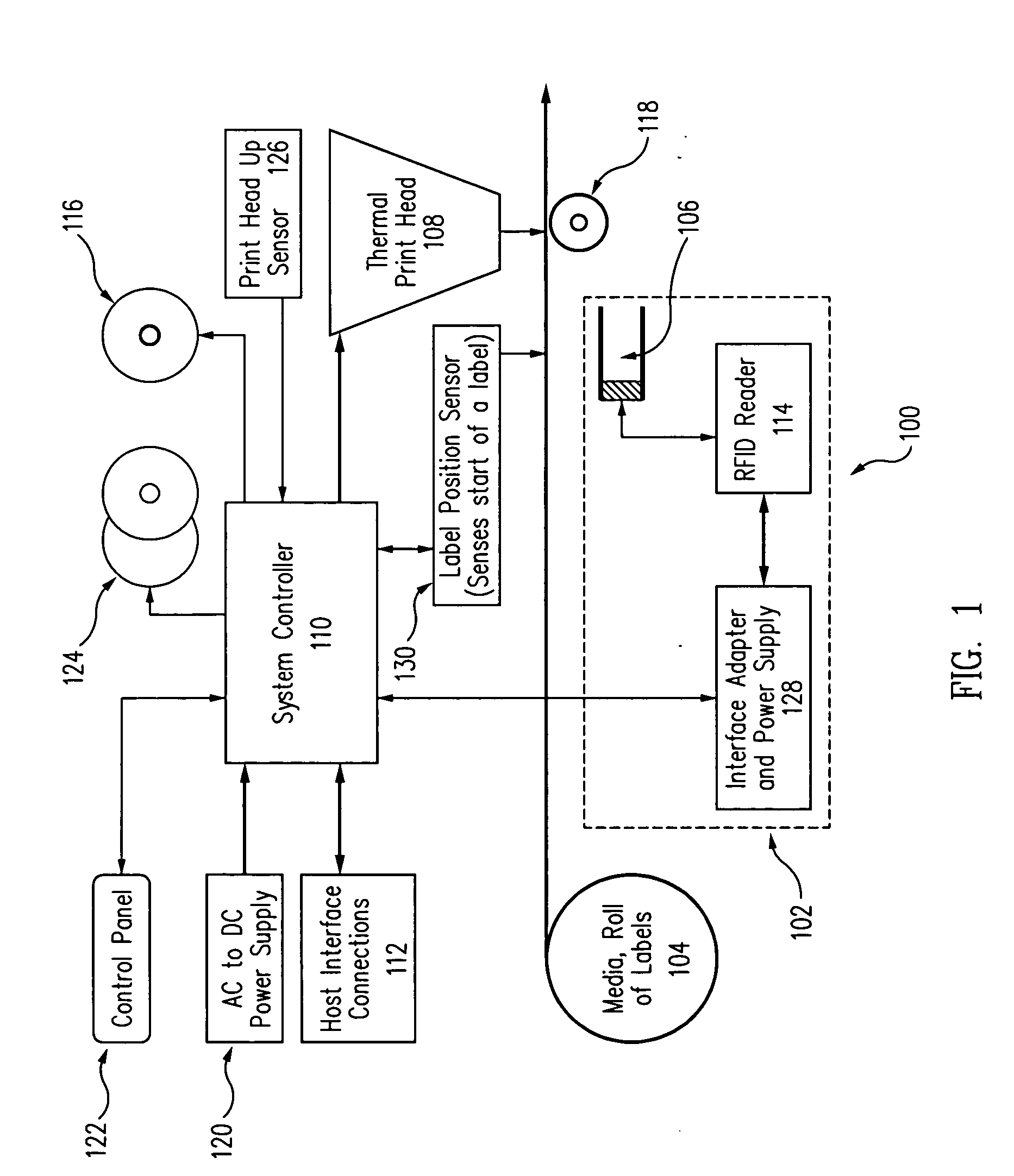 RFID tag, antenna, and printer system