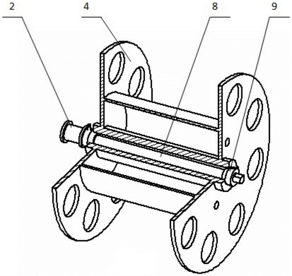 Quick wire coil replacing device for shaft pay-off rack