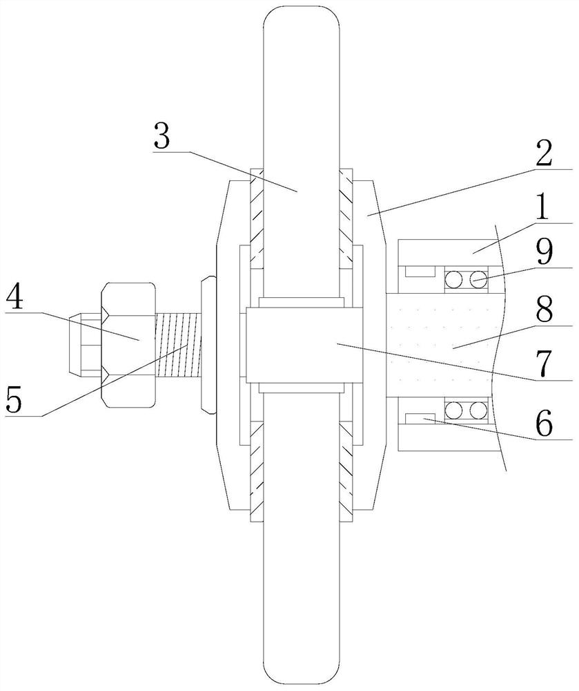 A grinding wheel safety installation and fixing mechanism