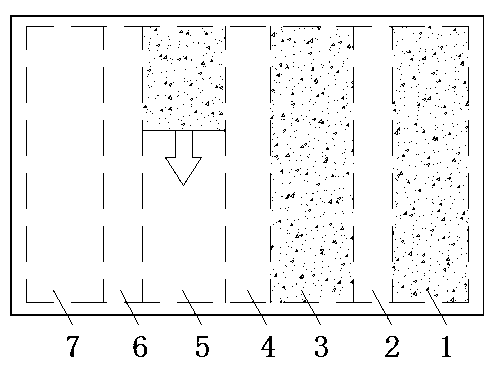 Secondary coal-mining method for reversely filling paste in stripes