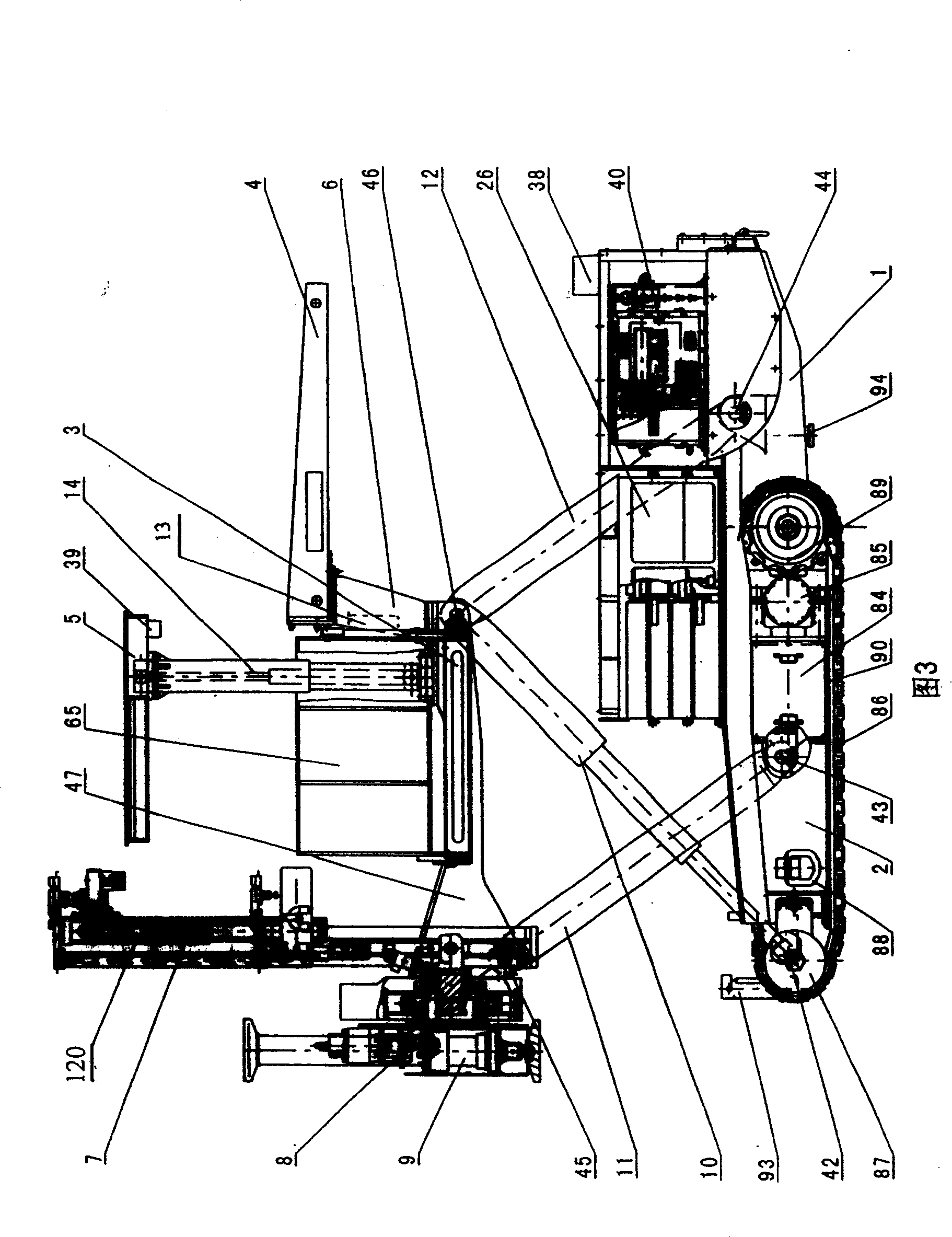 Crawler-type walking rockbolt drilling carriages