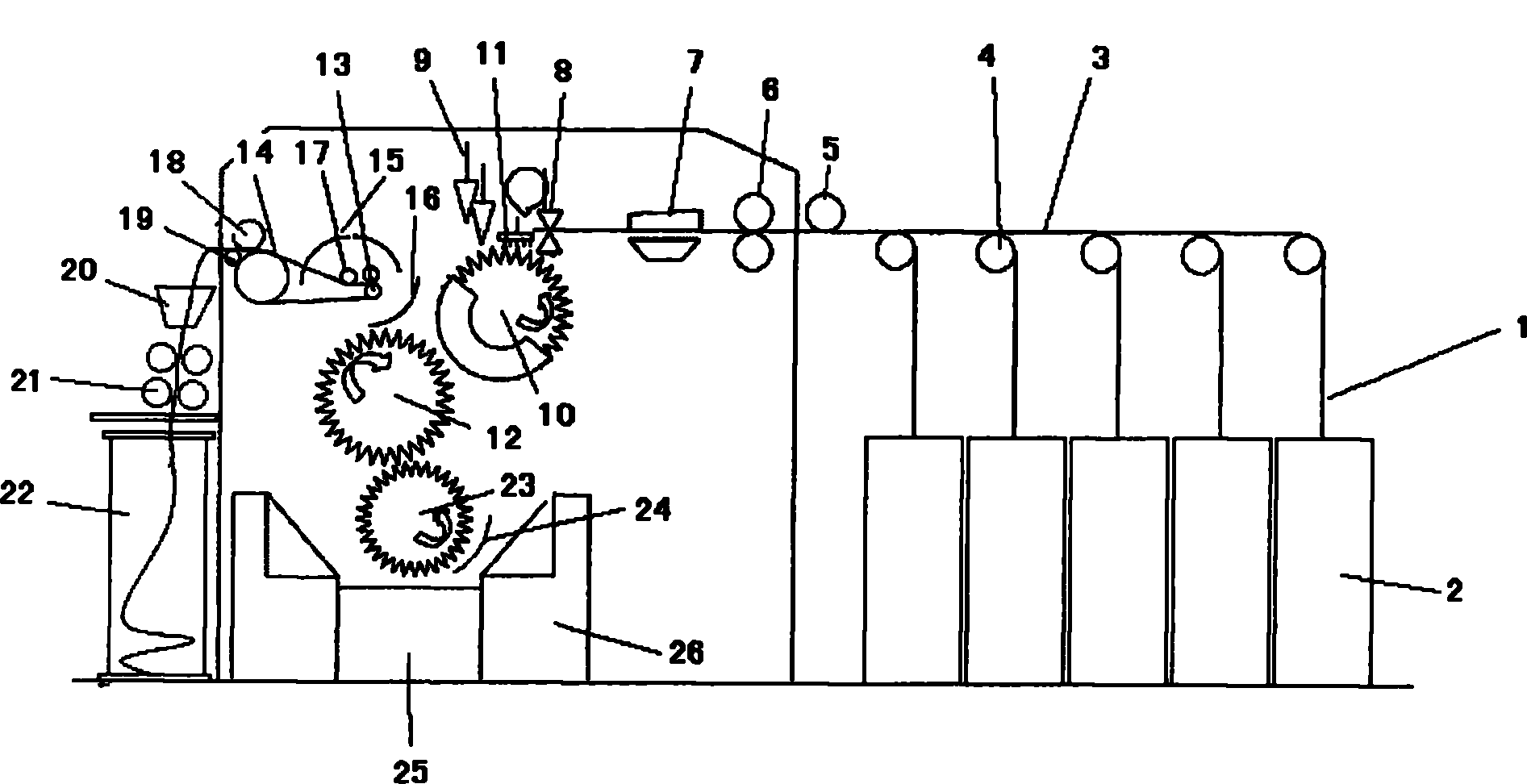 Sesaron combing and sorting method and device