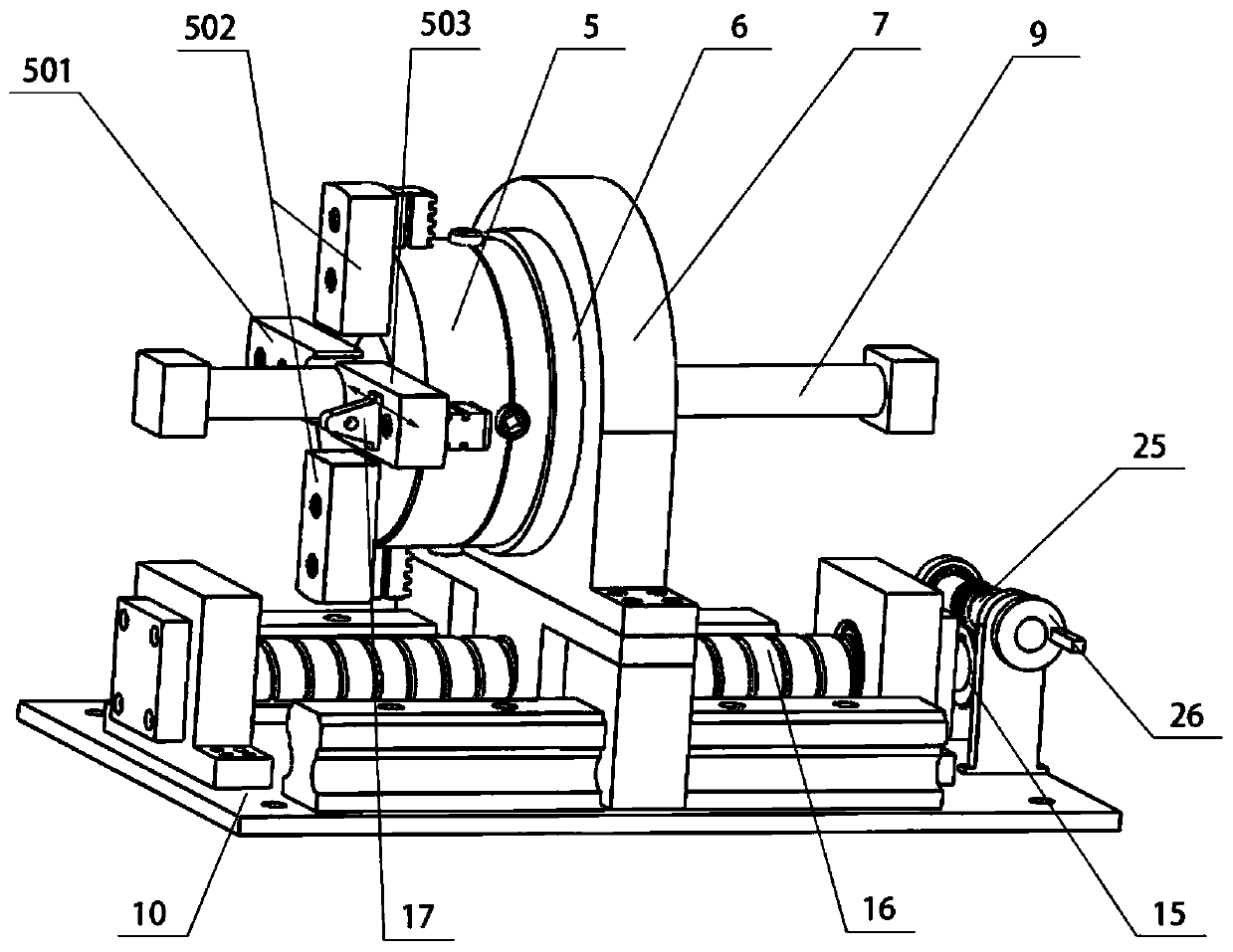 A comprehensive performance test platform for composite shaft tension, compression, bending, torsion, and vibration