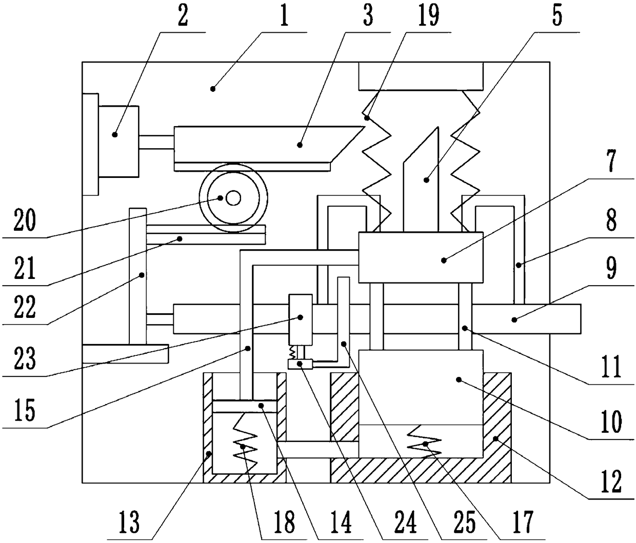 Injection mould for base of wine bottle packing box