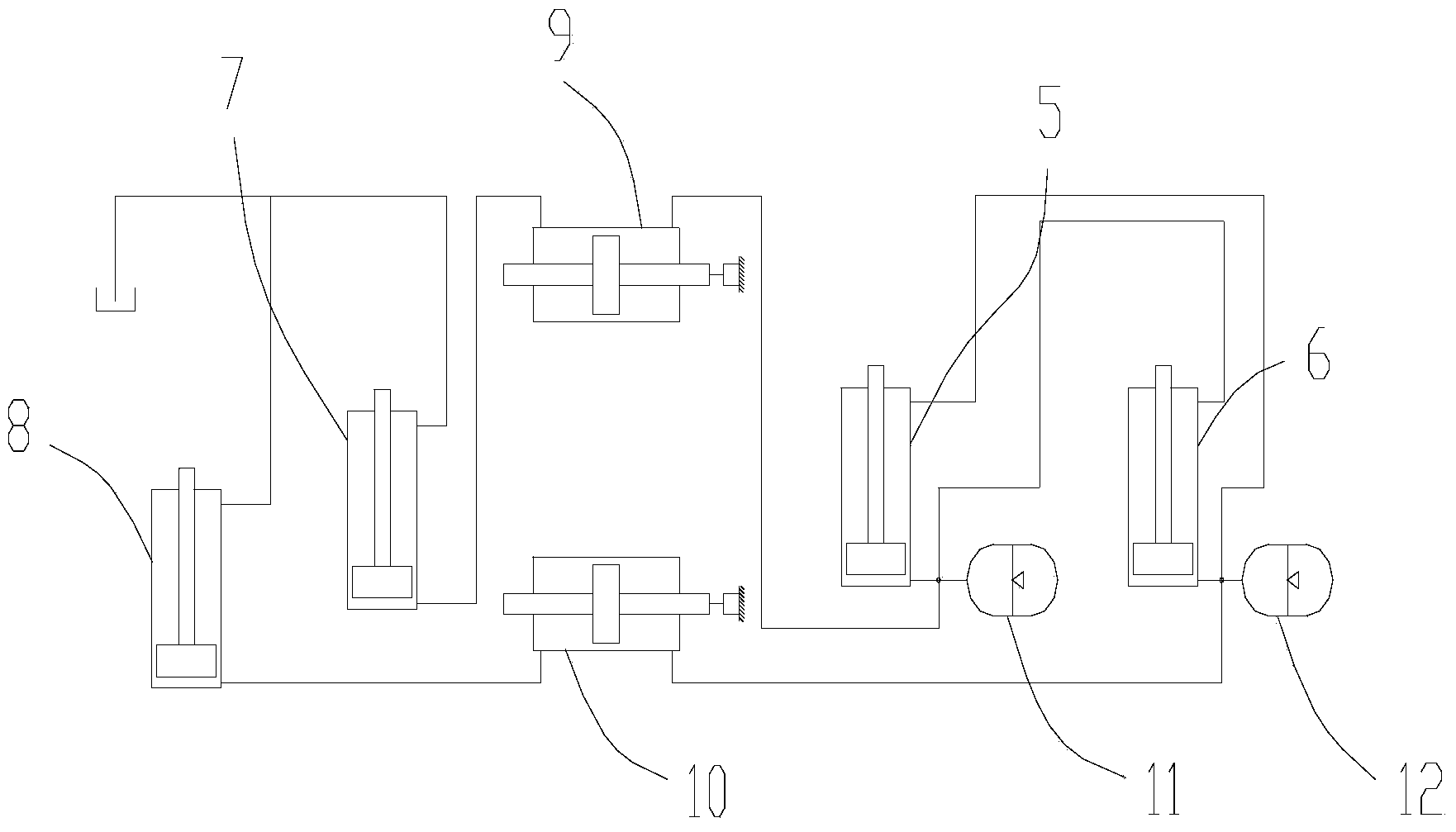 Suspension arm bearing device, suspension arm bearing system and crane