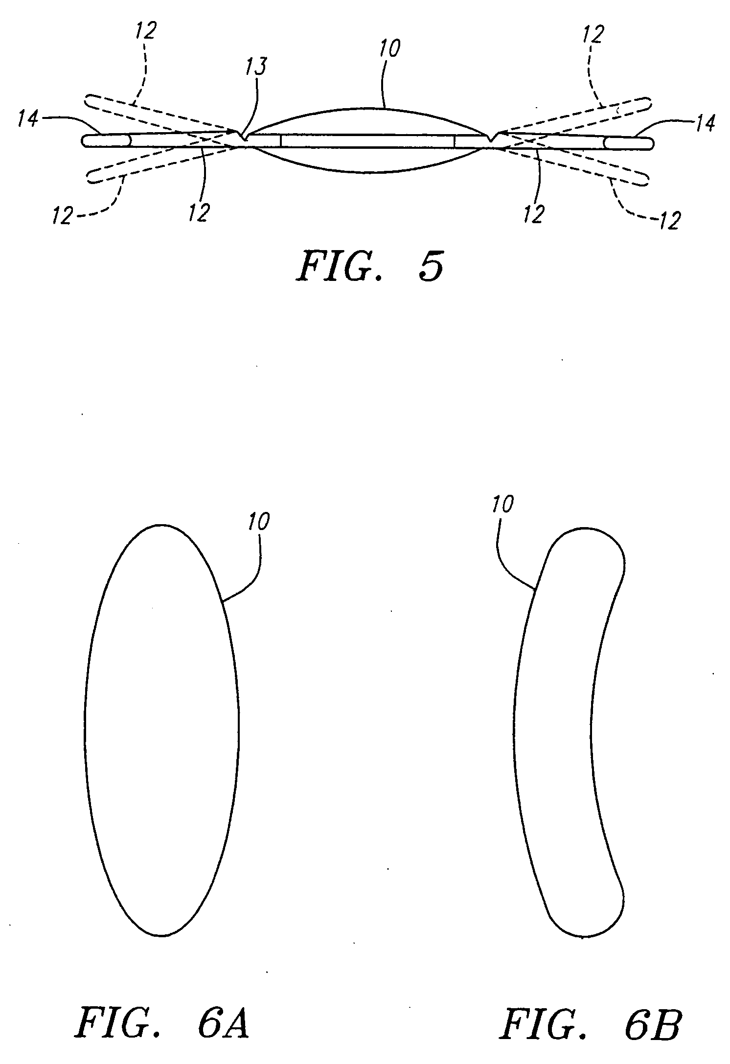 Accommodating arching lens