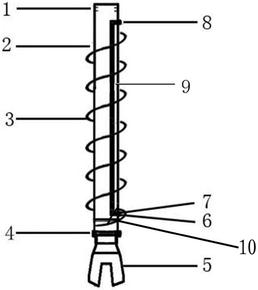 Free hydrocarbon and soil sample collecting device and collecting method