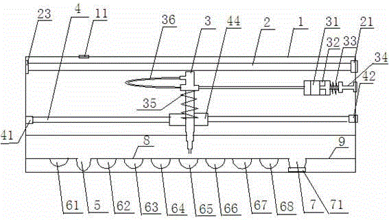 Nucleic acid extraction, amplification and detection integrated mechanical device