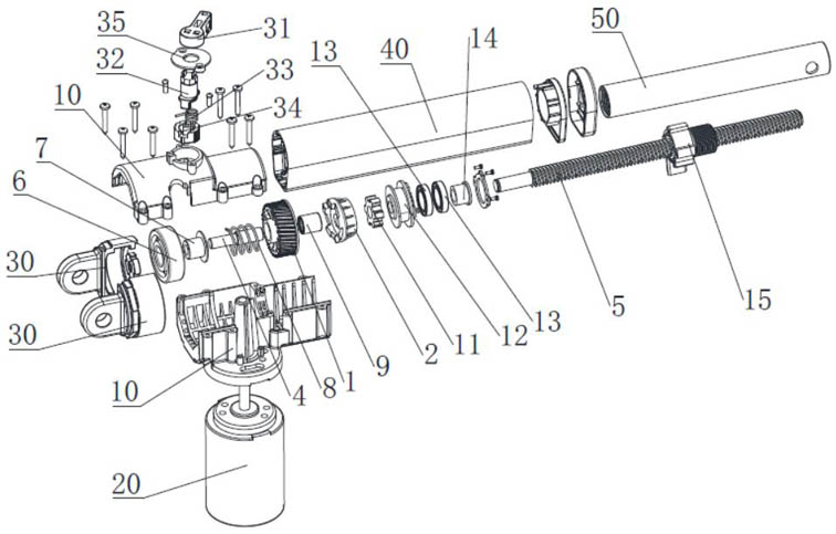 A clutch quick release mechanism and linear actuator