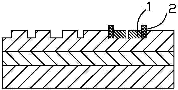 Manufacturing method of golden fingers at ladder position