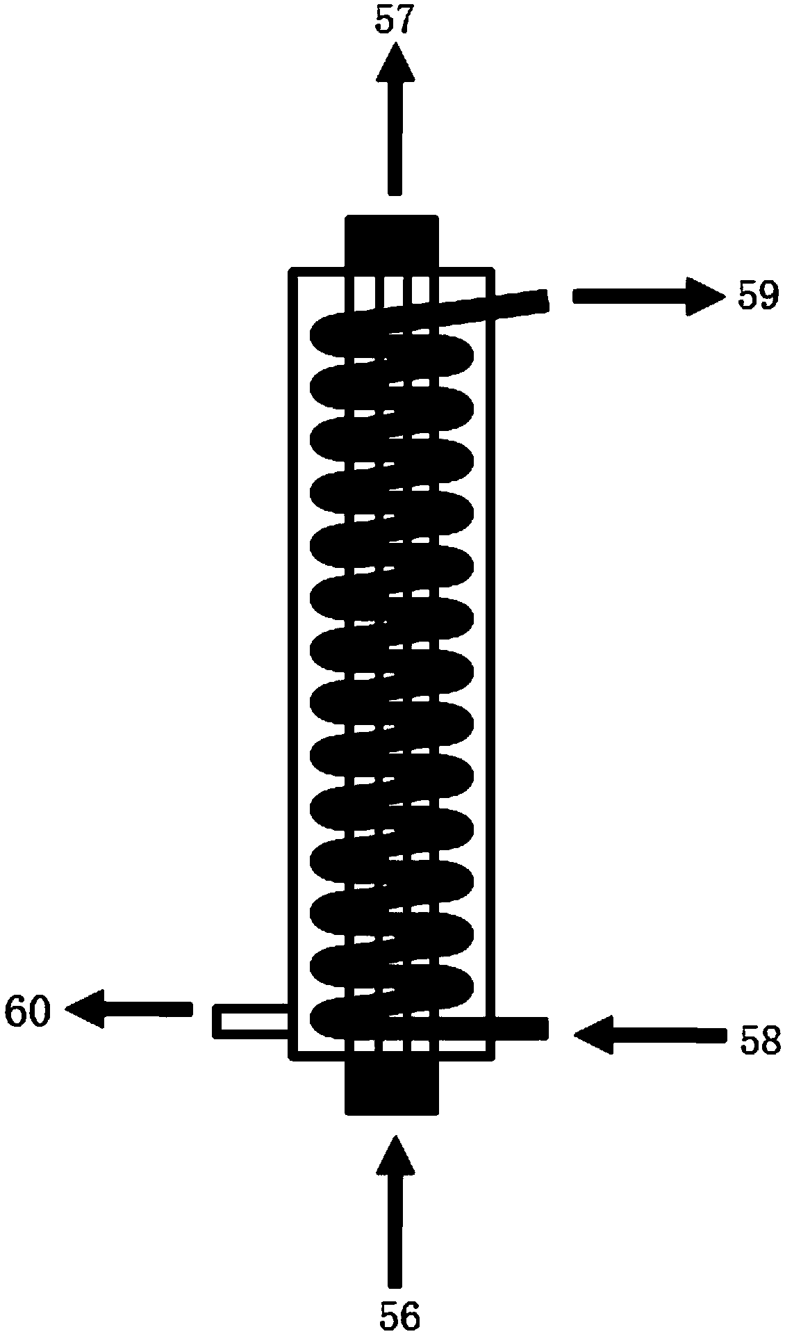 Gas source type heat pump-solar membrane distillation composite system