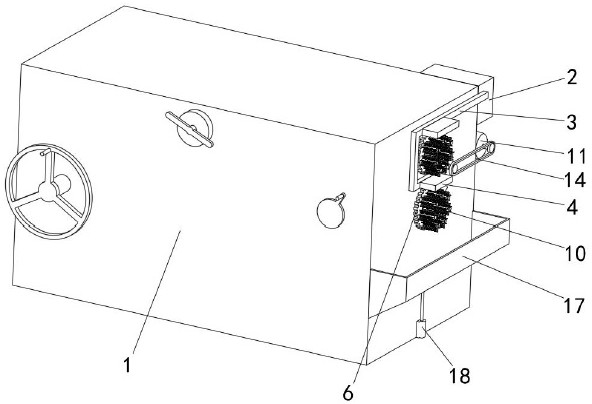 An oil injection device for lubricating parts of CNC machine tools