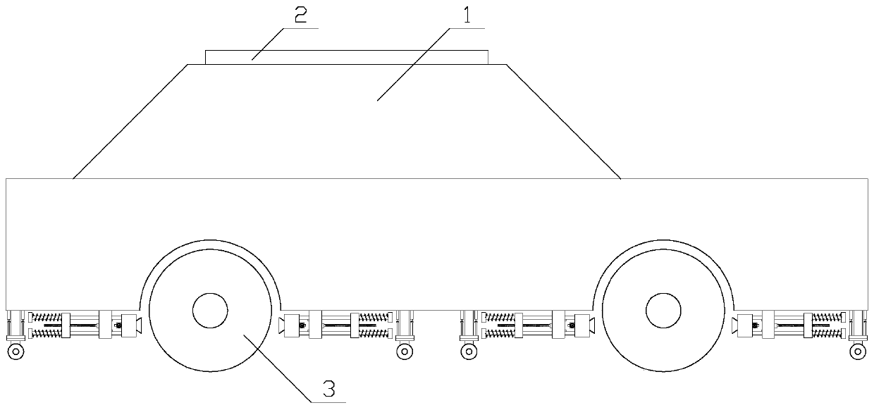 High-stability solar car with snow removing function