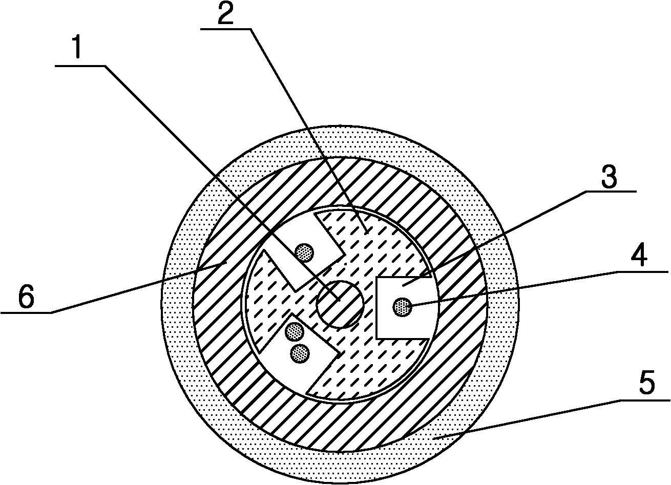 Additional attenuation type optical cable for sensing