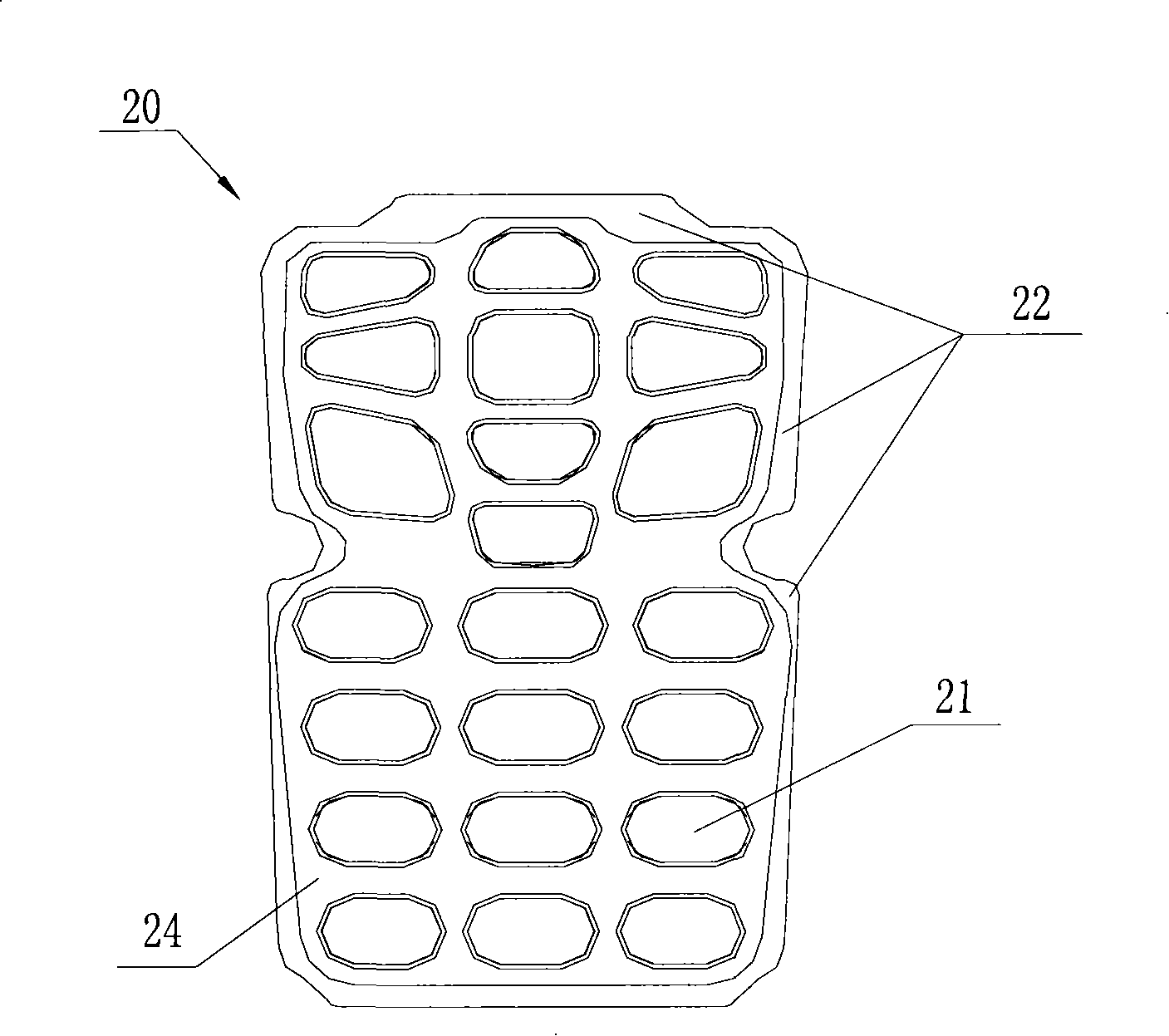 Mobile phone with waterproof keyboard