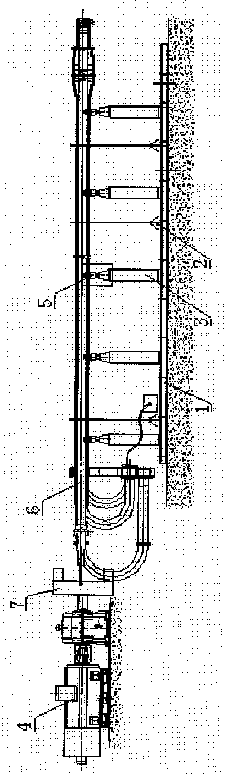 Auxiliary device used for oxygen lance maintenance pressure test