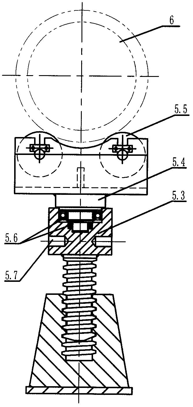 Auxiliary device used for oxygen lance maintenance pressure test