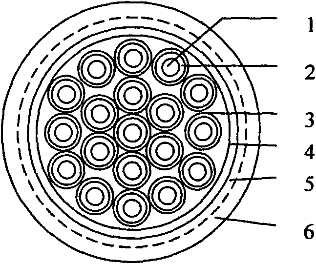 Thin-wall crosslink low smoke cables for ships communication or control signal and preparation method thereof