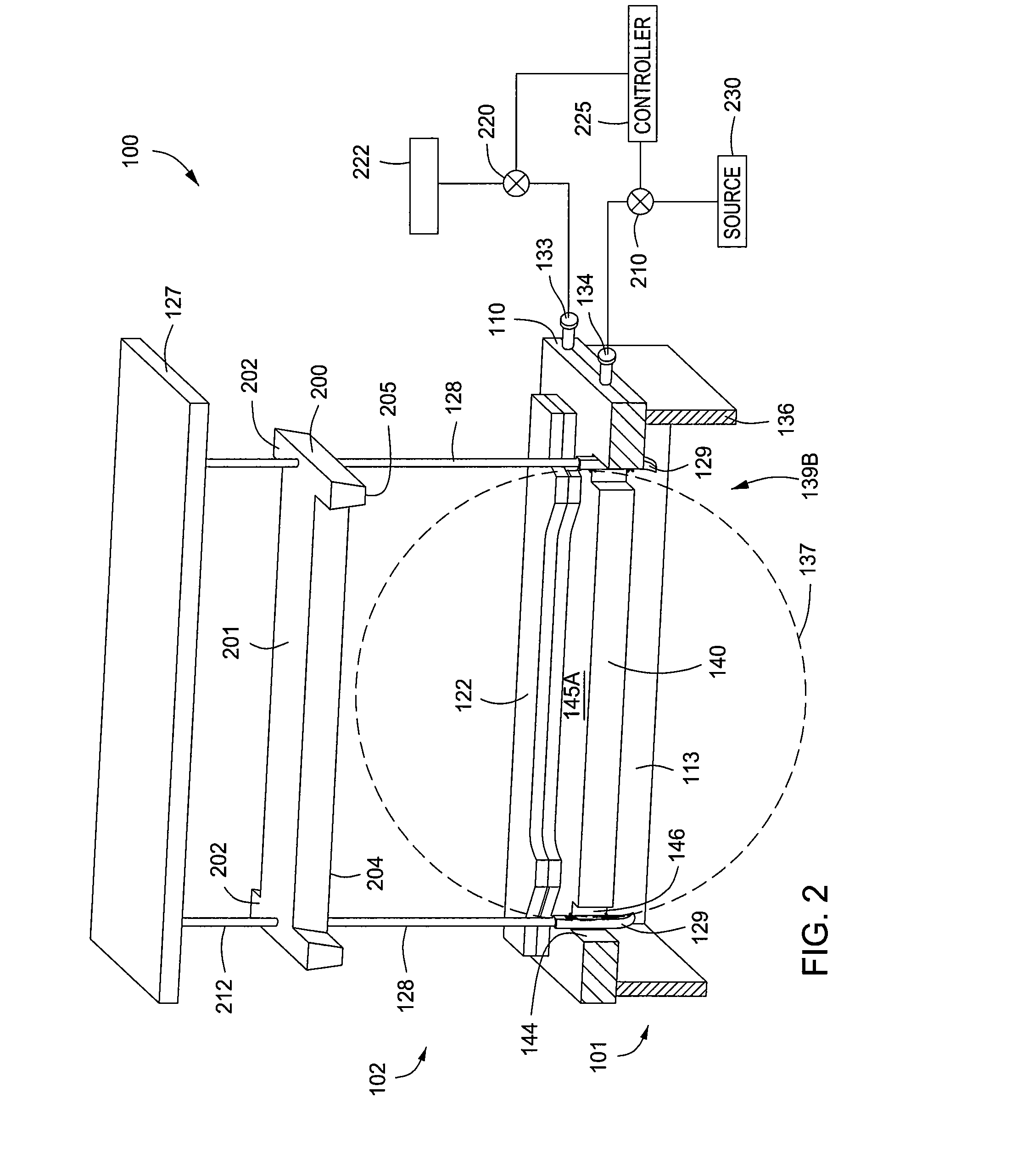 Process chamber lid and controlled exhaust