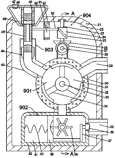 Pesticide application, irrigation and drainage device in irrigation and water conservancy system