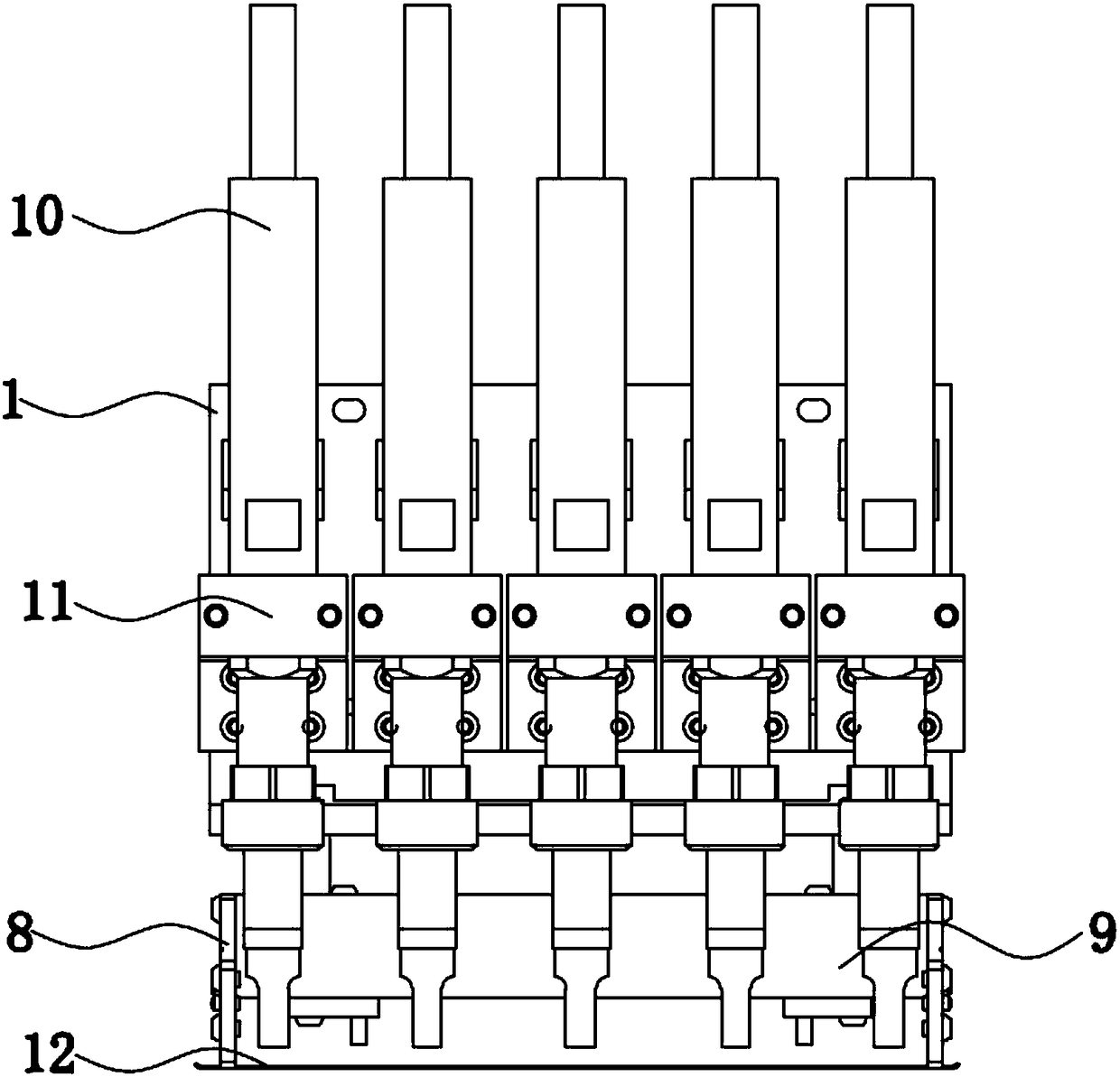 Double-layer buffer welding mechanism for solar wafer module welding