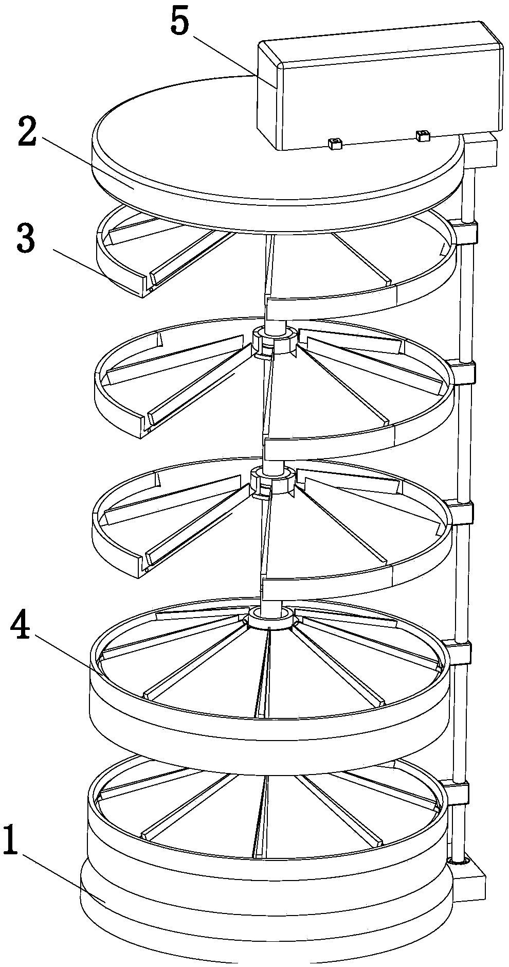 Working method of bearing medicine frame for automatically stacking box-packed medicine