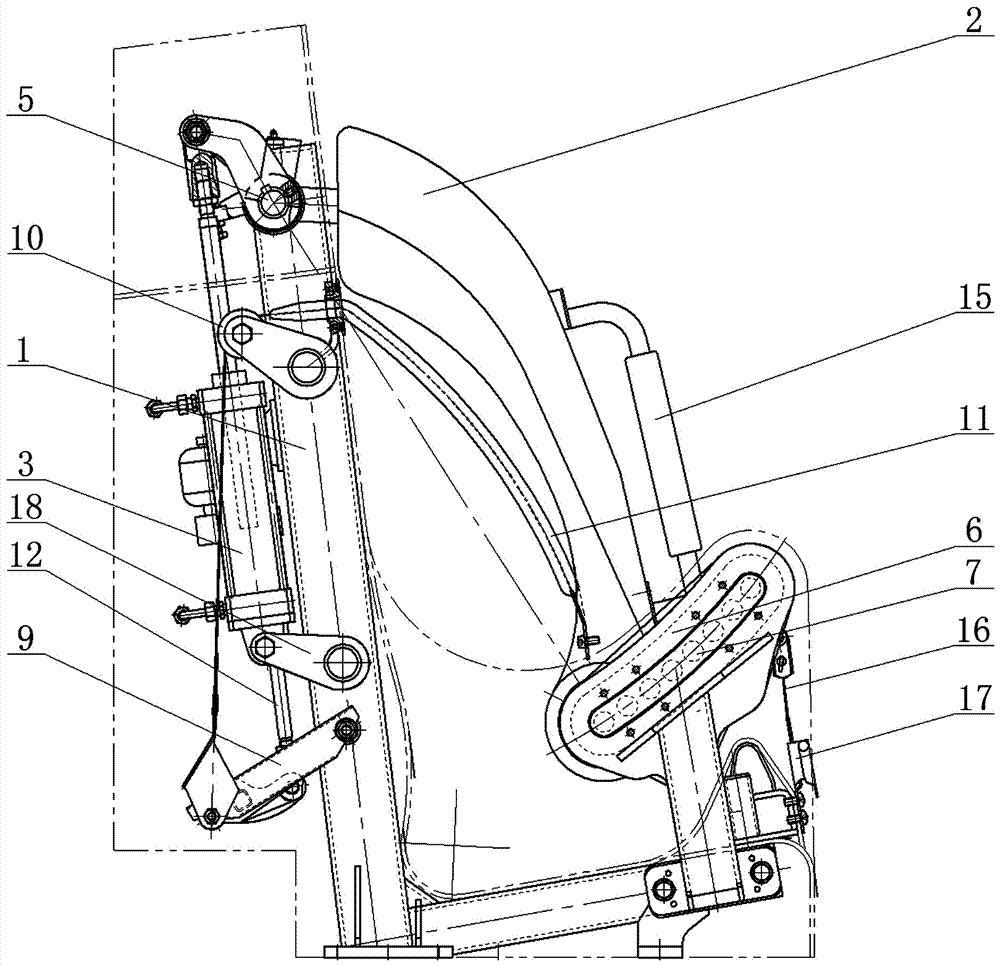 Triple-protection safety seat with telescopic straps