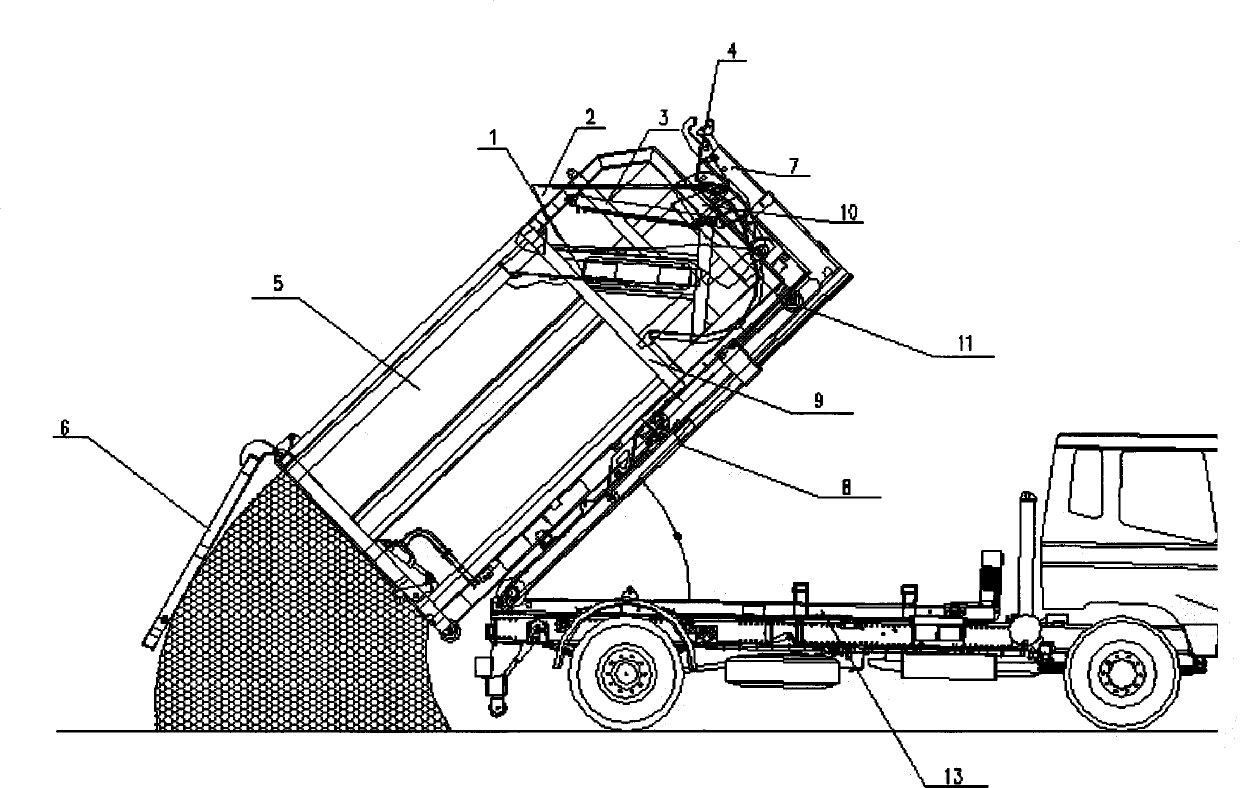 Loading and hoisting integrated compression box