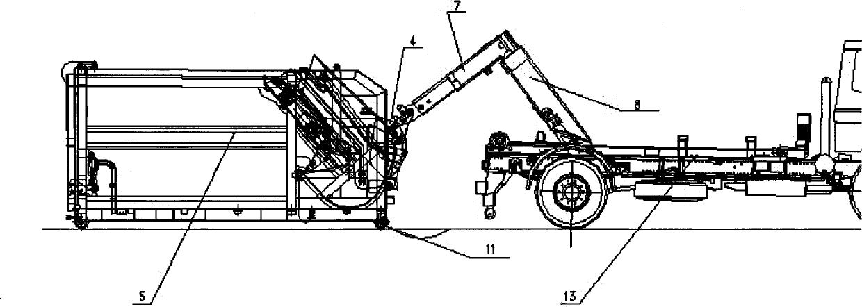 Loading and hoisting integrated compression box