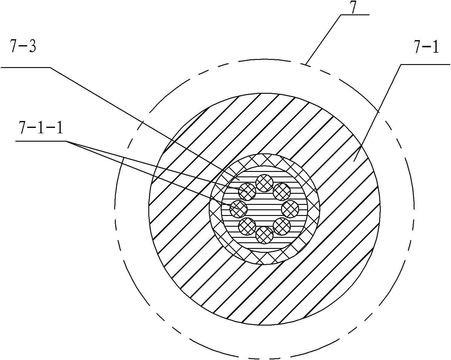 Electrochemical testing device provided with array electrodes, reference electrode and circulation system