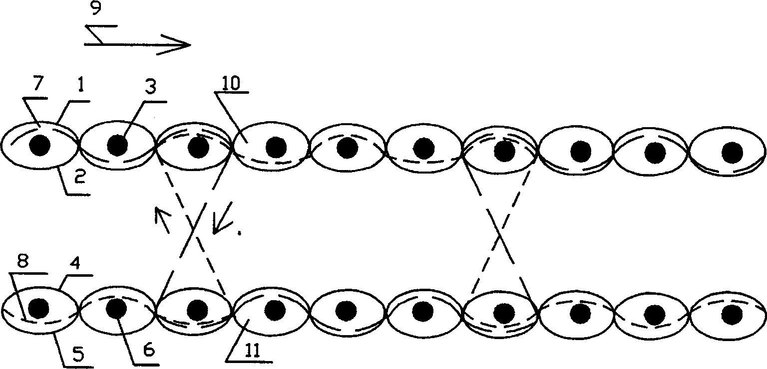 Three-dimensional woven hollow layer-connecting fabric