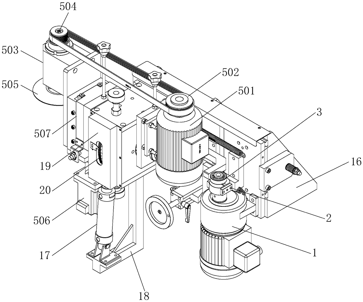 Full-automatic grinding machine for front angle of alloy saw web